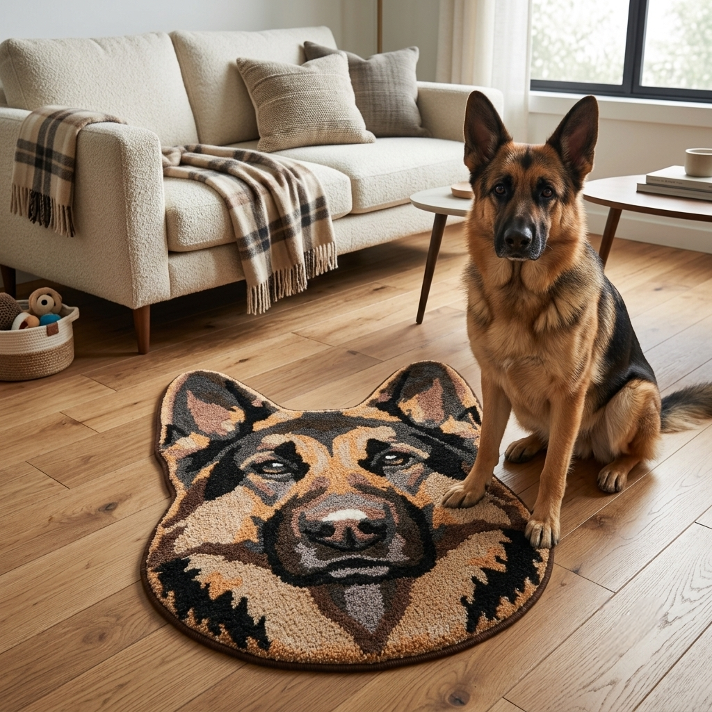 German Shepherd Rug