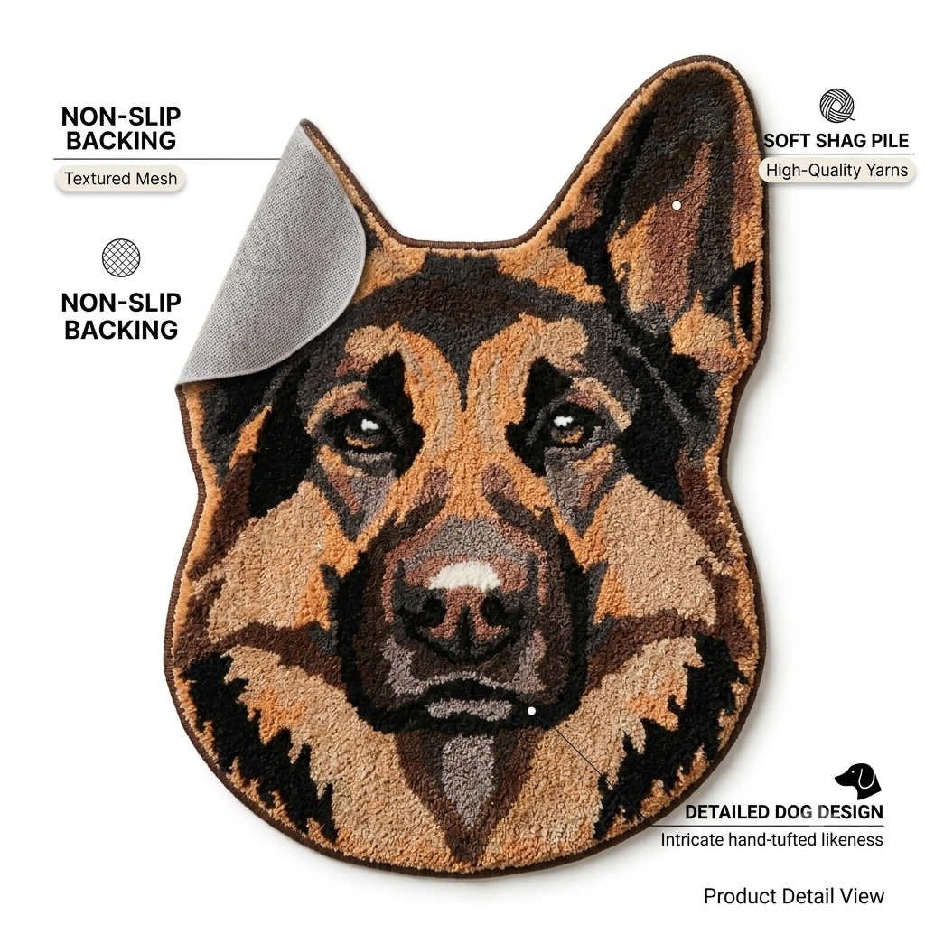 German Shepherd Rug