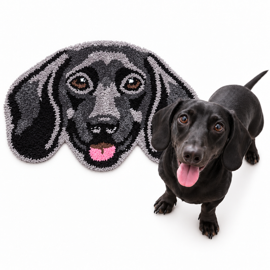 Dachshund Rug - Black