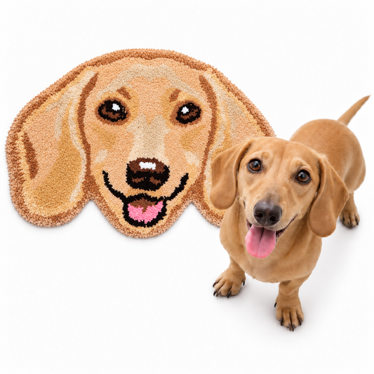 Dachshund Rug - Golden / Tan