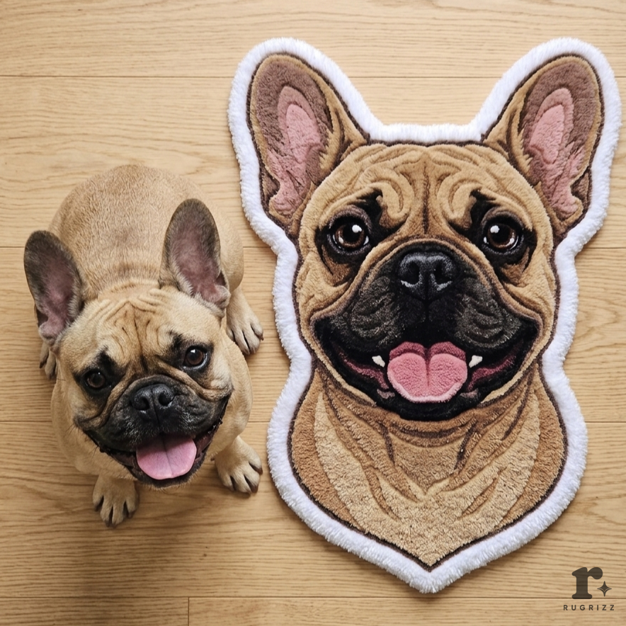 FRENCH BULL DOG RUG