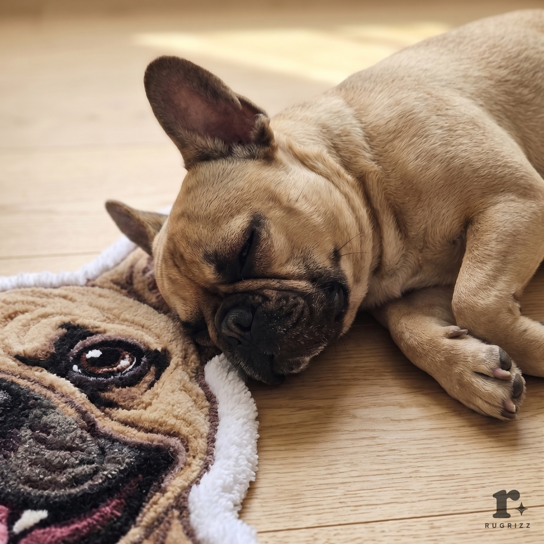 FRENCH BULL DOG RUG