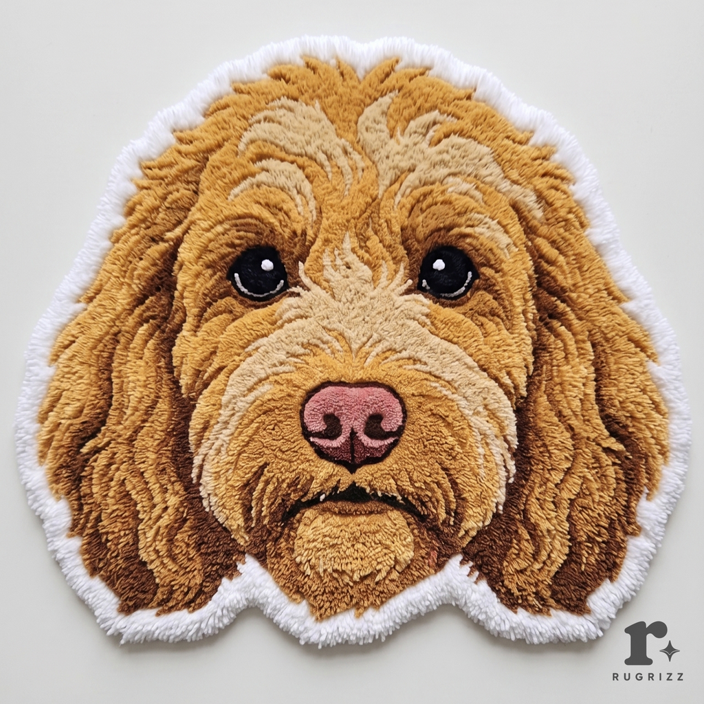 Goldendoodle Tufted Rug