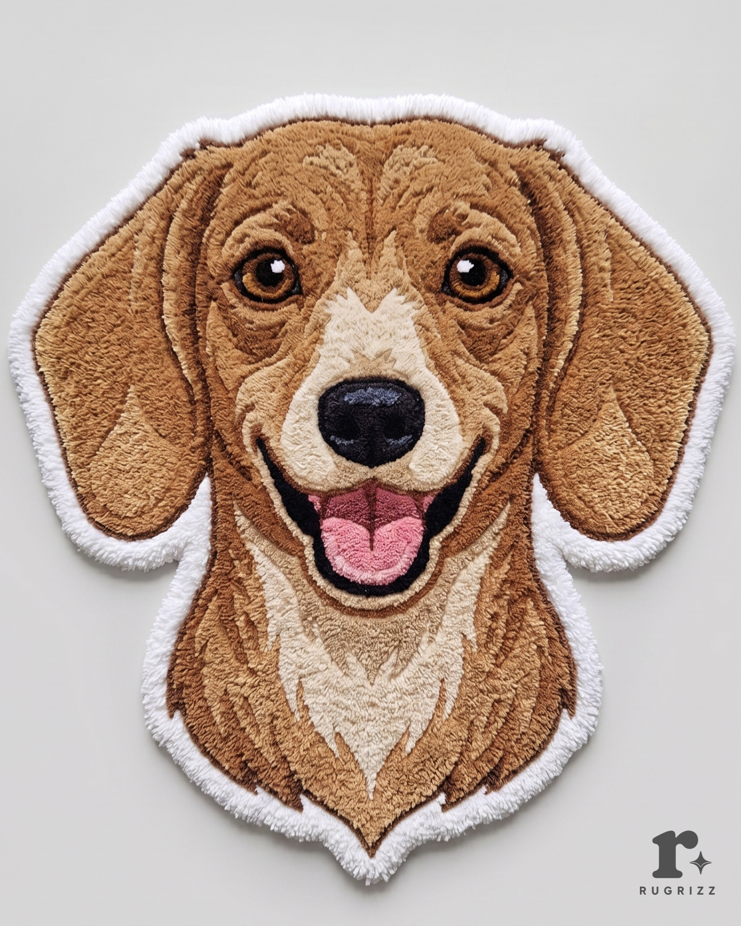 Personalised Miniature Dachshund Tufted Rug | Premium Handmade Dog Rug | Luxury Pet Lover Gift | RugRizz