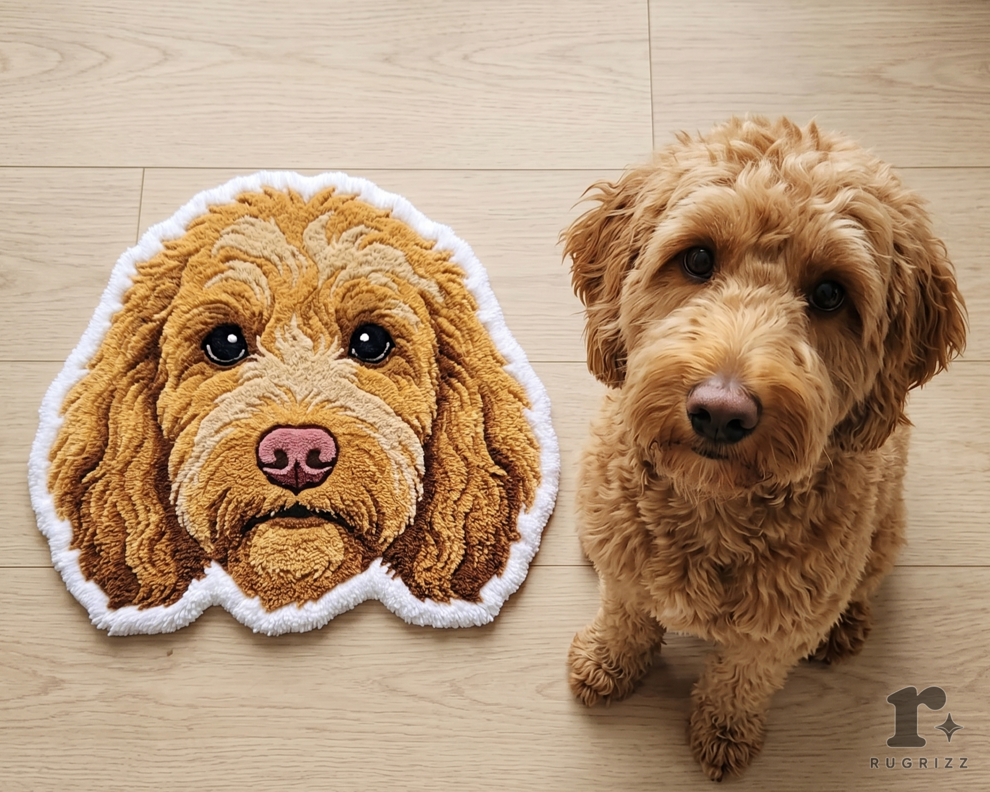 Goldendoodle Tufted Rug