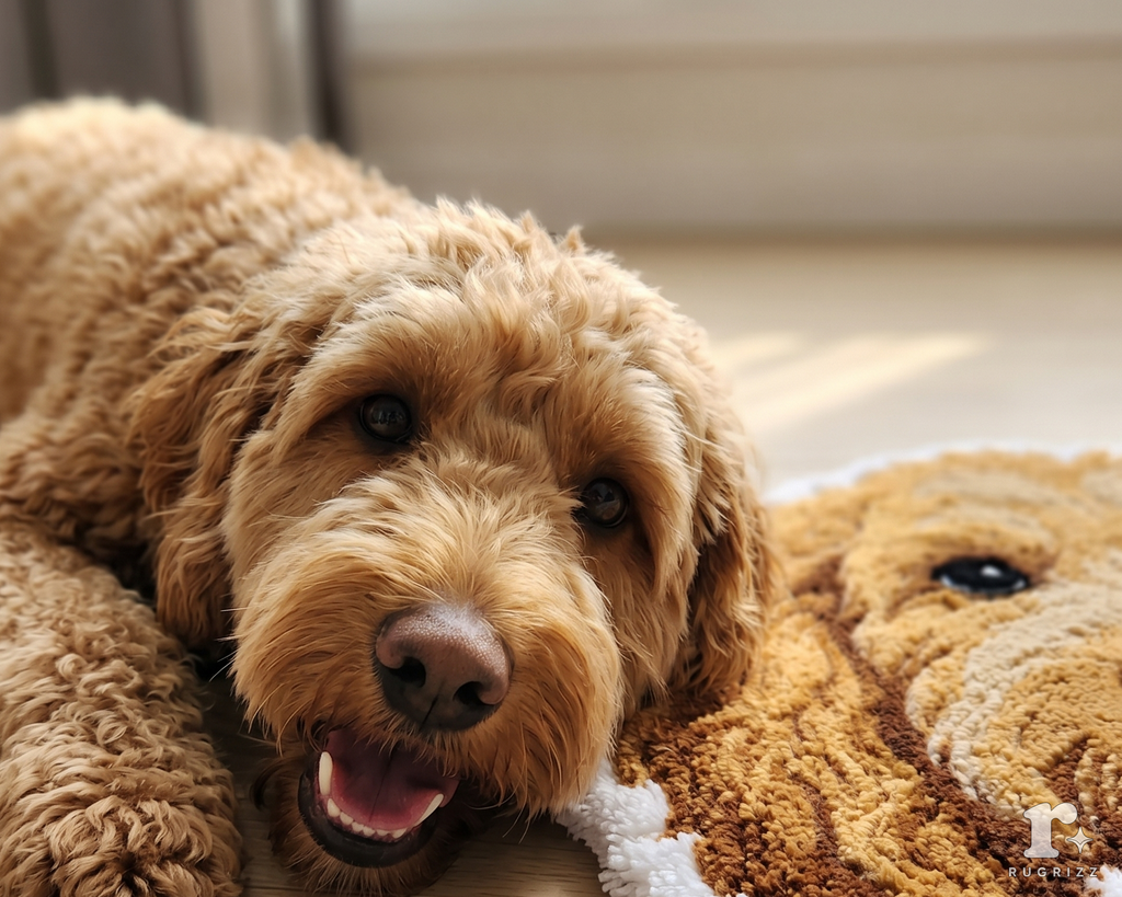 Goldendoodle Tufted Rug